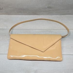 L.K.Bennett London Women Elegant Tan Clutch Bag Shoulder Hobo